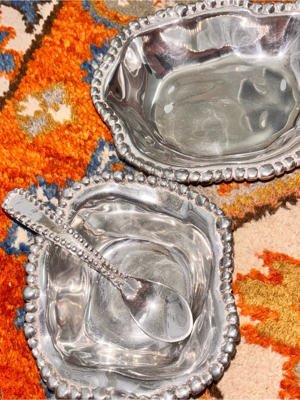 Beatriz Ball Organic Pearl Small Bowls and Spoon Entertaining hostin